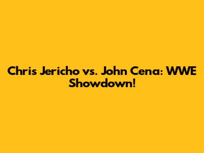 Chris Jericho vs. John Cena: WWE Showdown!