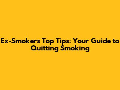 Ex-Smokers' Top Tips: Your Guide to Quitting Smoking