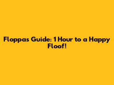 Floppa's Guide: 1 Hour to a Happy Floof!