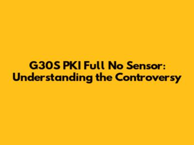 G30S PKI Full No Sensor: Understanding the Controversy