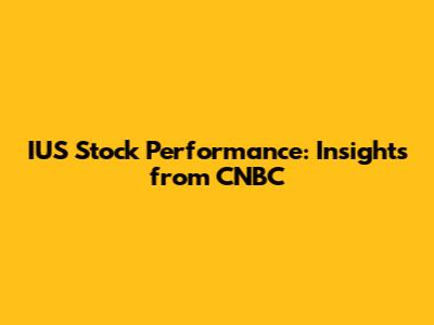 IUS Stock Performance: Insights from CNBC