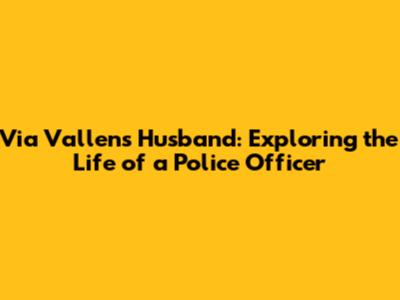 Via Vallen's Husband: Exploring the Life of a Police Officer